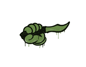 封装的涂鸦 | 背刺 (军绿)