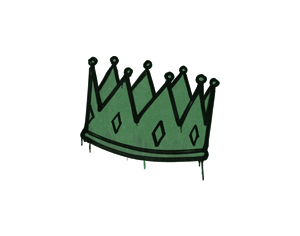 封装的涂鸦 | 王冠 (深绿)