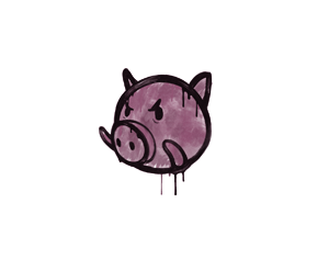封装的涂鸦 | 猪 (酱紫)