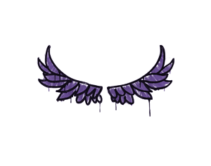 封装的涂鸦 | 翅膀 (暗紫)