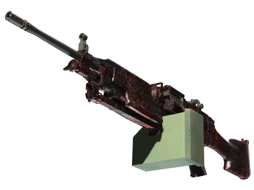 M249（StatTrak™） | 岩浆 (略有磨损)